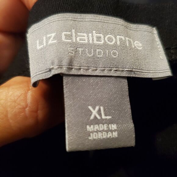 Liz Claiborne Emma Classic Black Ankle Pants Size XL NWT - Picture 6 of 7